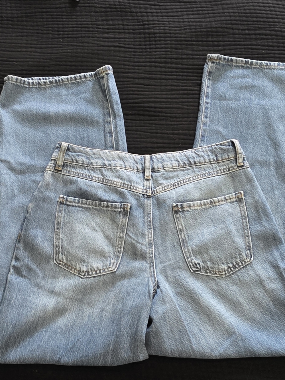 Rewash Light Blue Low Pro Baggy Jeans Tag - Picture 3 of 4